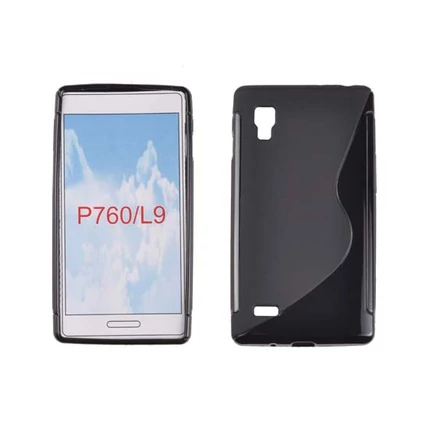 LG Optimus L9 P760, Szilikon tok, S-Case, fekete