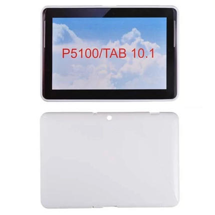 Samsung P5100 Galaxy Tab 10.1, Szilikon tok, S-Case, fehér