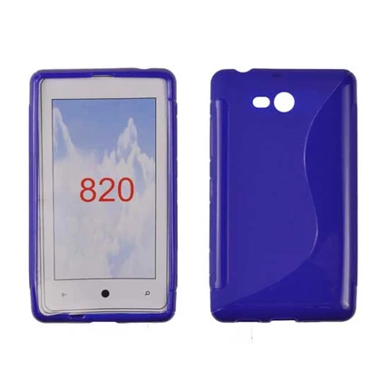 Nokia Lumia  820, Szilikon tok, S-Case, kék