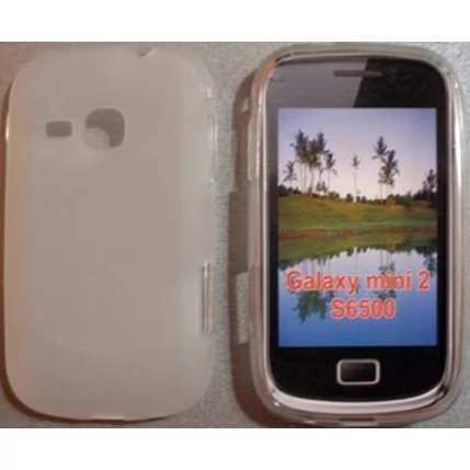 Samsung S6500 Galaxy Mini 2, Szilikon tok, S-Case, átlátszó