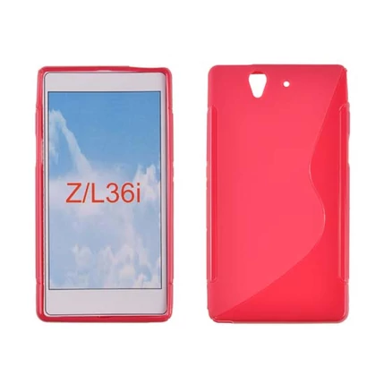 Sony Xperia Z C6603, Szilikon tok, S-Case, rózsaszín
