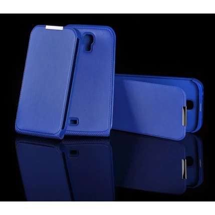 Samsung i9500 Galaxy S4, Lefele nyíló flip tok, kék