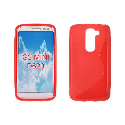 LG Optimus L3 E400, Szilikon tok, S-Case, piros