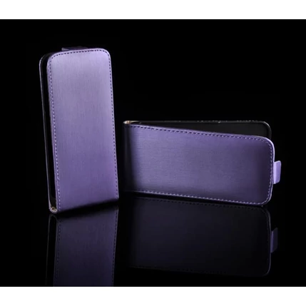 Samsung i9500 Galaxy S4, Lefele nyíló flip tok, lila