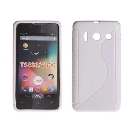 Huawei Y300, Szilikon tok, S-Case, fehér