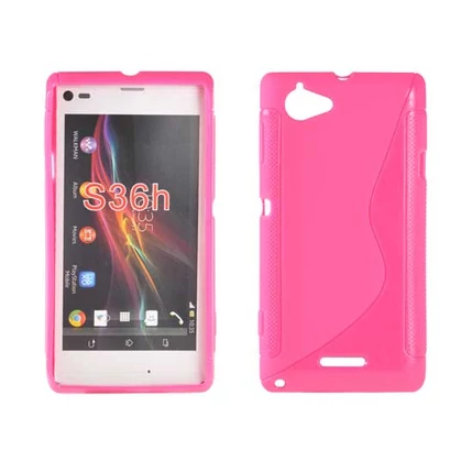 Sony Xperia L C2105, Szilikon tok, S-Case, piros