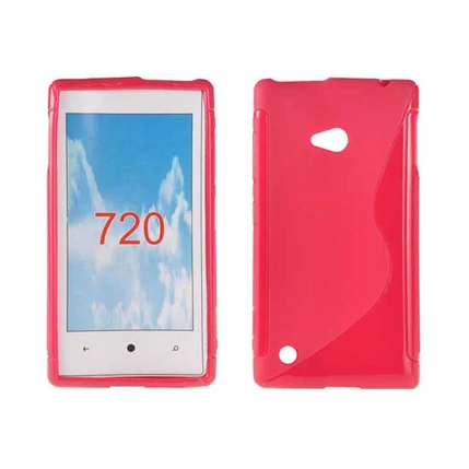 Nokia Lumia  720, Szilikon tok, S-Case, piros
