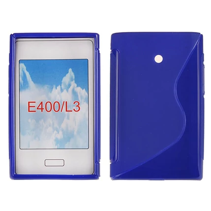 LG Optimus L3 E400, Szilikon tok, S-Case, kék