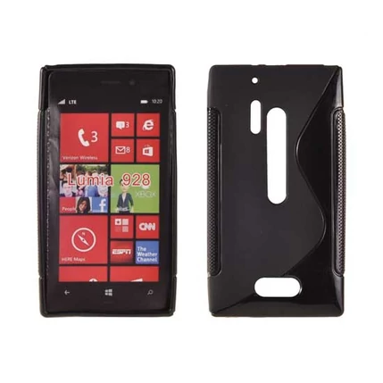 Nokia Lumia  928, Szilikon tok, S-Case, fekete