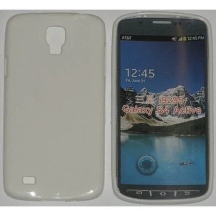 Samsung i9295 Galaxy S4 Active, Szilikon tok, S-Case, fehér