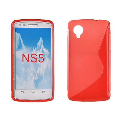 LG Google Nexus 5 D820, Szilikon tok, S-Case, piros