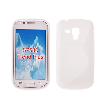 Samsung S7560/S7580, Szilikon tok, S-Case, fehér
