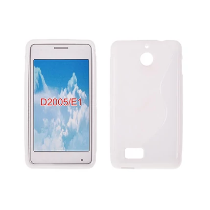 Sony Xperia E1 D2005, Szilikon tok, S-Case, fehér