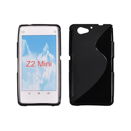 Sony Xperia Z2 Mini D6563, Szilikon tok, S-Case, fekete