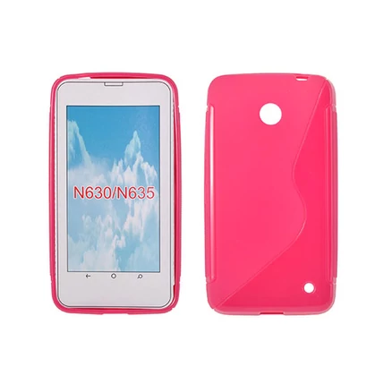 Nokia Lumia  630/635, Szilikon tok, S-Case, rózsaszín