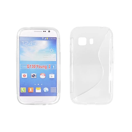 Samsung G130 Galaxy Young 2, Szilikon tok, S-Case, átlátszó
