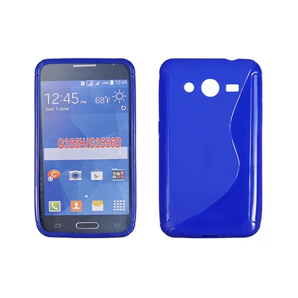 Samsung G355 Galaxy Core 2, Szilikon tok, S-Case, kék