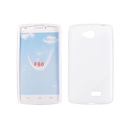LG F60 D390, Szilikon tok, S-Case, fehér
