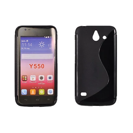 Huawei Y550, Szilikon tok, S-Case, fekete