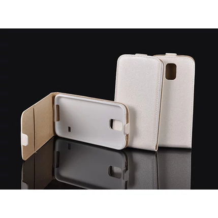 Samsung G355 Galaxy Core 2, Lefele nyíló flip tok, fehér