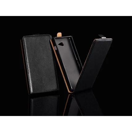 Microsoft Lumia 435/532, Lefele nyíló flip tok, fekete