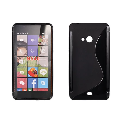 Microsoft Lumia  540, Szilikon tok, S-Case, fekete