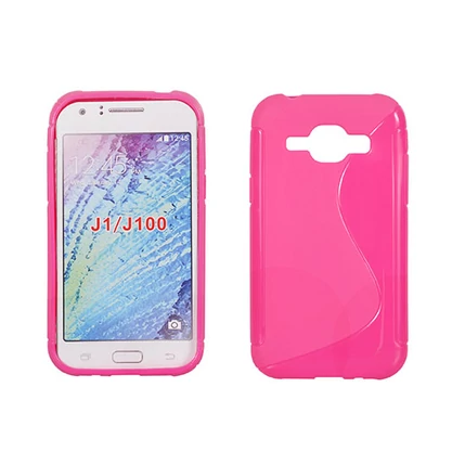 Samsung J100H Galaxy J1, Szilikon tok, S-Case, rózsaszín