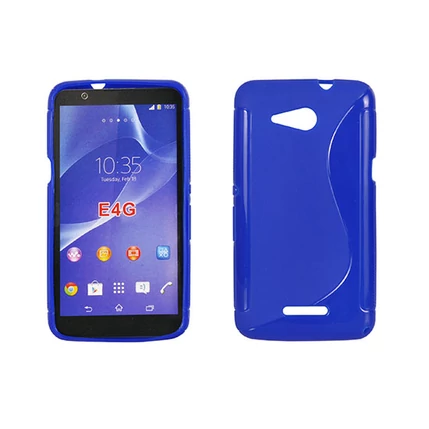 Sony Xperia E4G E2003, Szilikon tok, S-Case, kék