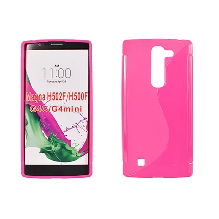 LG Magna/G4C H500F/H525, Szilikon tok, S-Case, rózsaszín