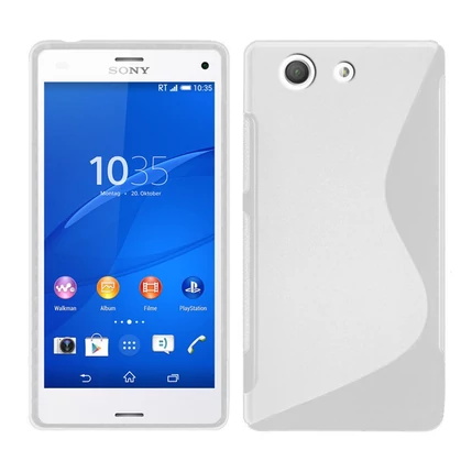 Sony Xperia Z5 Mini E5803, Szilikon tok, S-Case, átlátszó