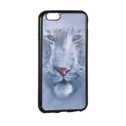 LG K10 K430, Szilikon tok, 3D Tigris