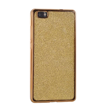 LG K8 2017 M200N, Szilikon tok, Electro (Csillámos), arany