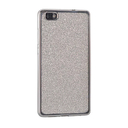 Samsung J330 Galaxy J3 2017, Szilikon tok, Electro (Csillámos), ezüst
