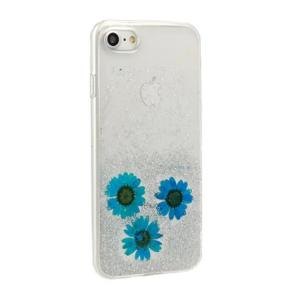 Samsung J600 Galaxy J6 2018, Szilikon tok, Real Flower, Amelia