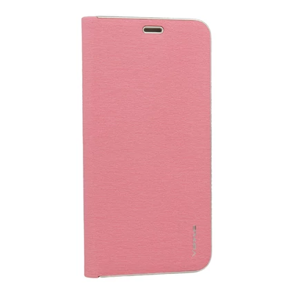 Samsung A750 Galaxy A7 2018, Oldalra nyíló flip tok, Vennus, rózsaszín