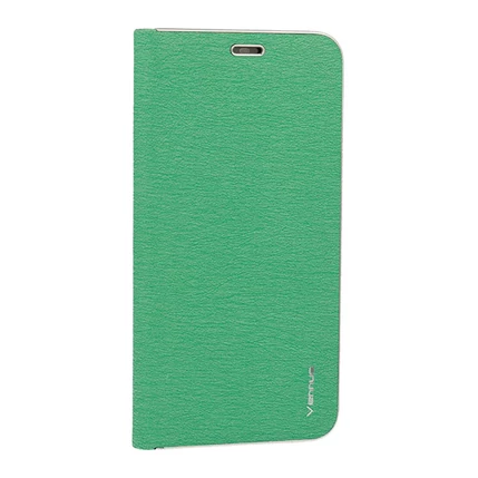 Samsung J610 Galaxy J6+ 2018, Oldalra nyíló flip tok, Vennus, menta