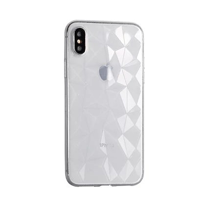 Huawei Mate 20, Szilikon tok, Diamond, átlátszó