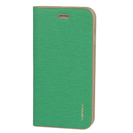 Samsung A920 Galaxy A9 2018, Oldalra nyíló flip tok, Vennus, menta