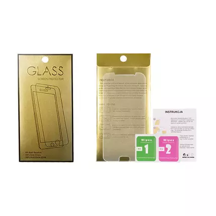 Samsung G990 Galaxy S21 FE, Kijelzővédő fólia (ütésálló) Glass-Gold
