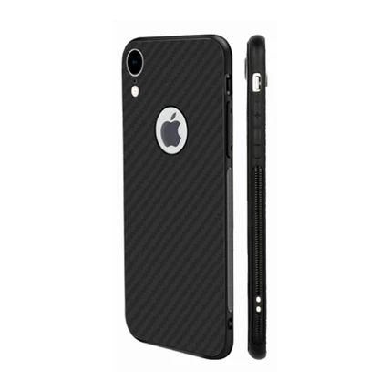 Samsung A205/A305 Galaxy A20/A30, Szilikon tok, Carbon Matt, fekete