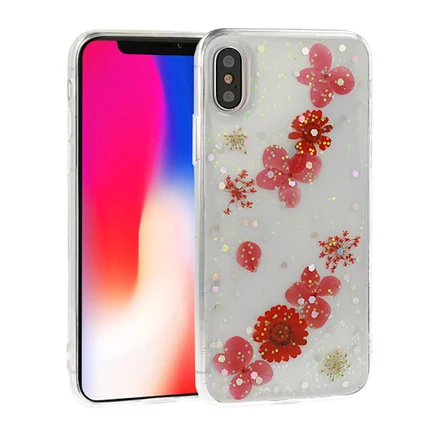 Samsung A705/A707 Galaxy A70/A70S, Szilikon tok, Real Flower, Julia