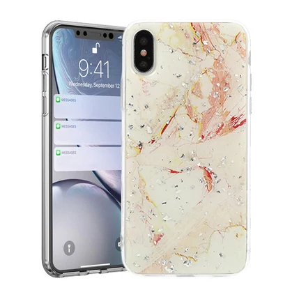 Samsung A107 Galaxy A10S, Szilikon tok, Marble Stone, 9