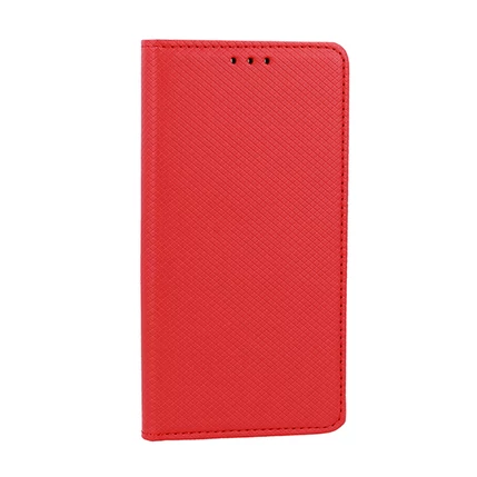 Huawei P Smart Pro 2019, Oldalra nyíló flip tok, Smart, piros