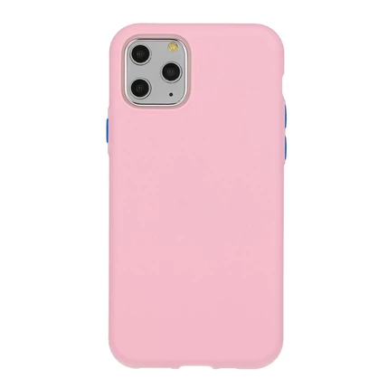 Xiaomi Mi 9T/9T Pro, Szilikon tok, Solid, világos rózsaszín