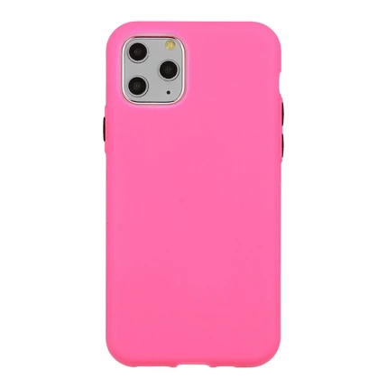 Samsung A207 Galaxy A20S, Szilikon tok, Solid, rózsaszín