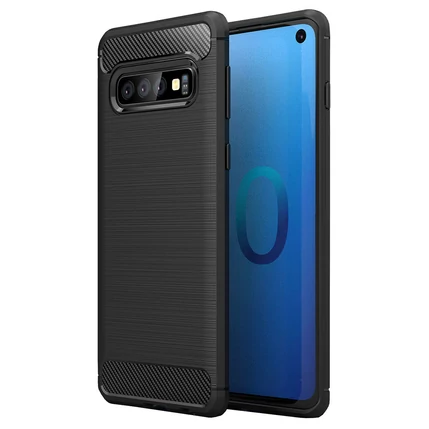 Samsung A226 Galaxy A22 5G, Szilikon tok, Carbon, fekete