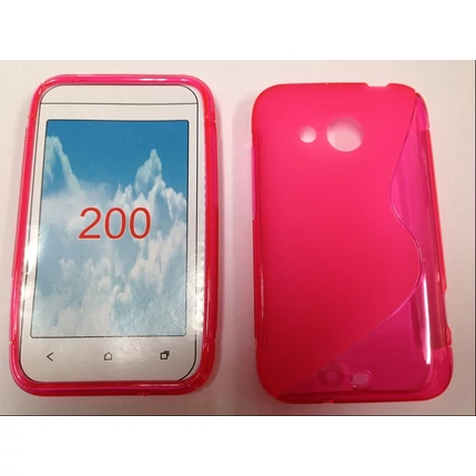 HTC Desire 200, Szilikon tok, S-Case, rózsaszín