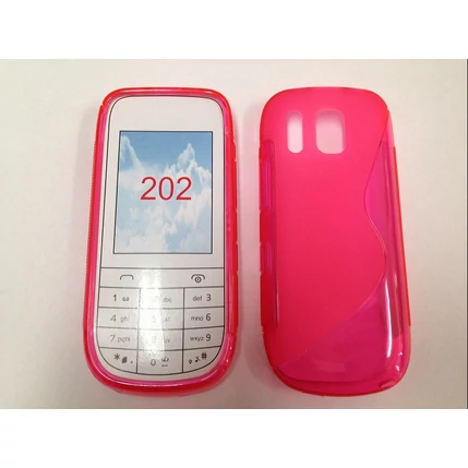 Nokia Asha 202, Szilikon tok, S-Case, rózsaszín