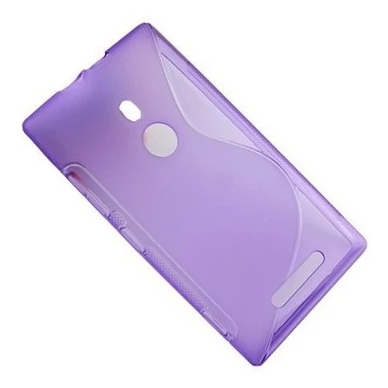 Nokia Lumia  925, Szilikon tok, S-Case, lila