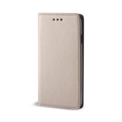 Xiaomi Mi A2 Lite/Redmi 6 Pro, Oldalra nyíló flip tok, Smart, arany